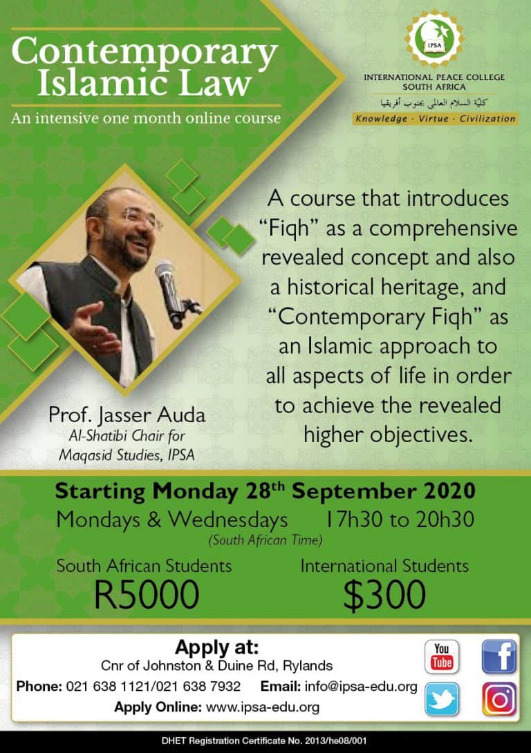 Events: Contemporary Islamic Law- online course